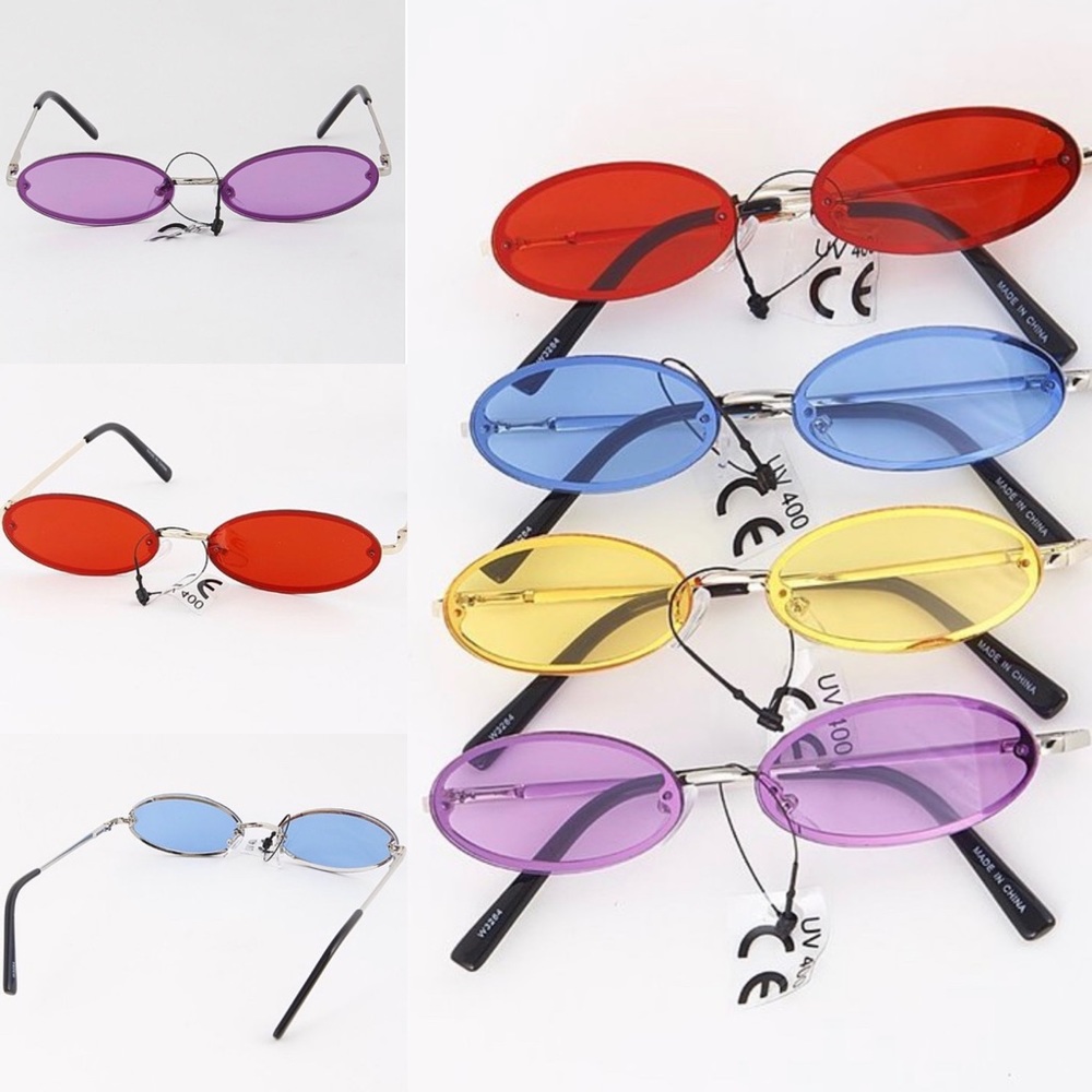 Minimalist Oval Sunglasses - Picture 2 of 2